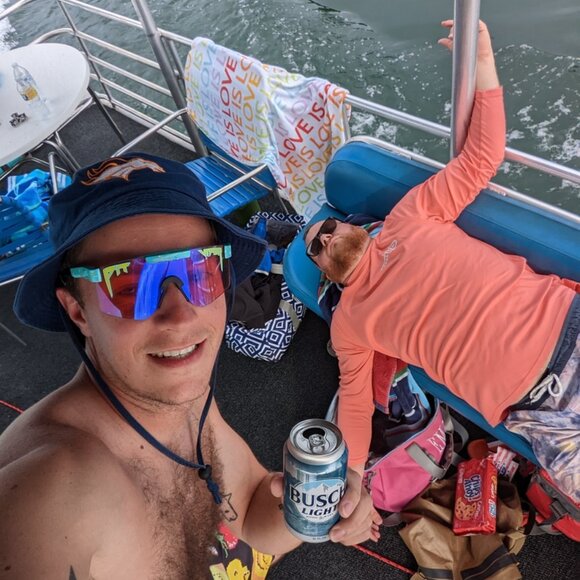 NEW Pit Viper Motorboat Sunglasses Sunset Amber Mirror Lens UV/UVB Beach Sports - Picture 2 of 8